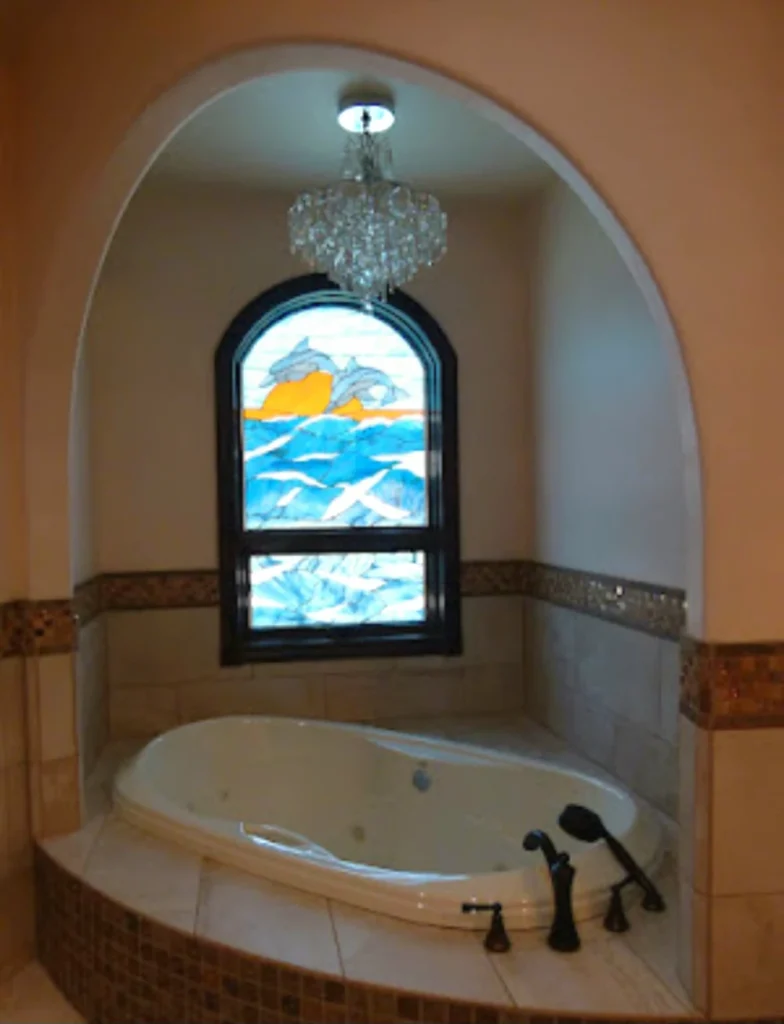 Dolphin Stained Glass Dolphin Stained Glass