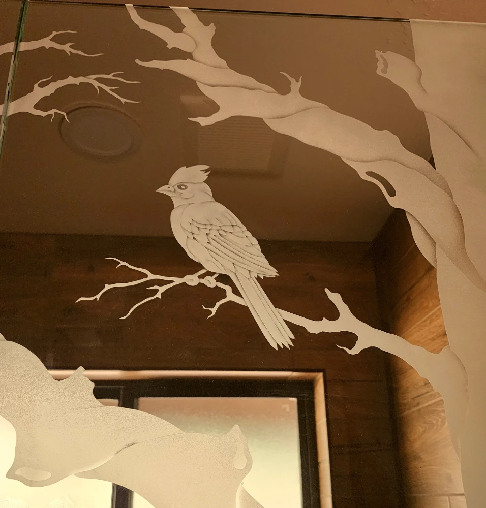 Etched Blue Jay Etched Blue Jay