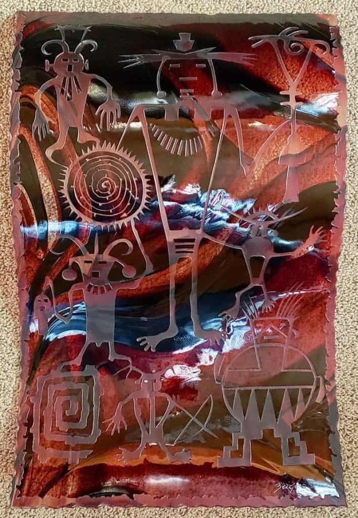 Kiln Formed Petroglyphs