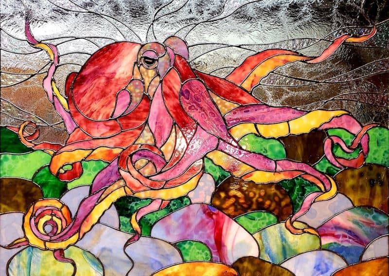 Stained Glass Octopus