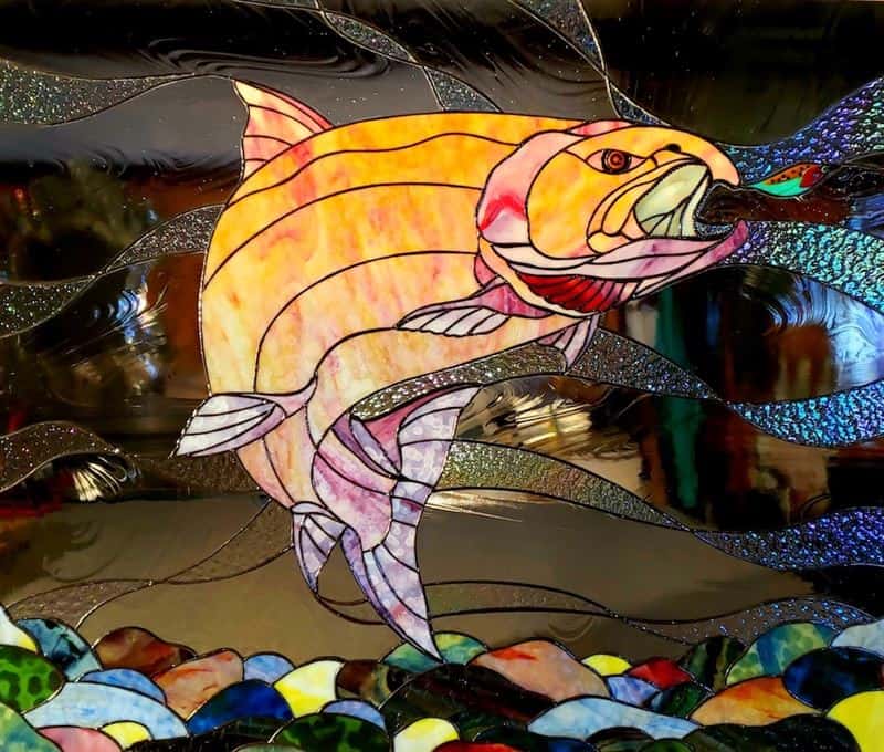 Stained Glass Salmon