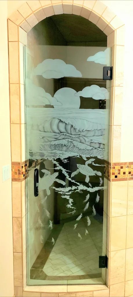 Turtles and Wave Door Turtles and Wave Door