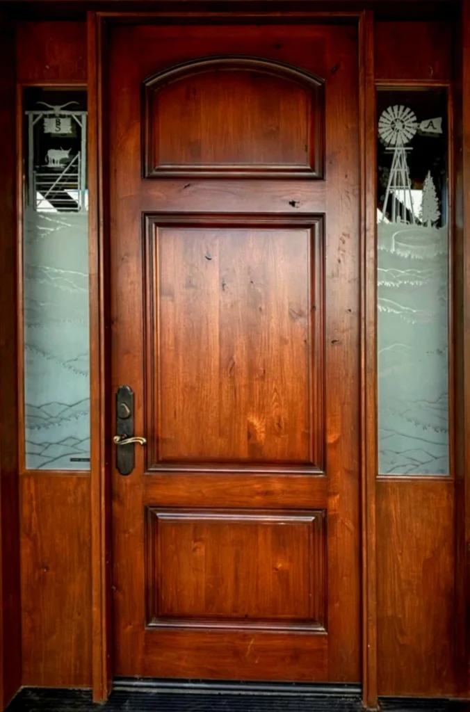 Doorway Etched Glass